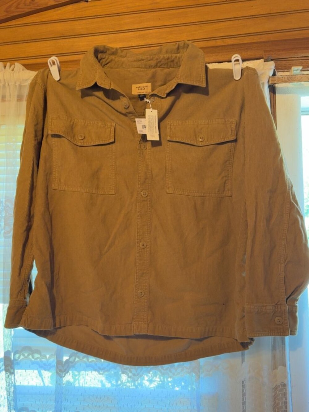 Mens American Eagle XXL Oversized button up Corduroy Jacket